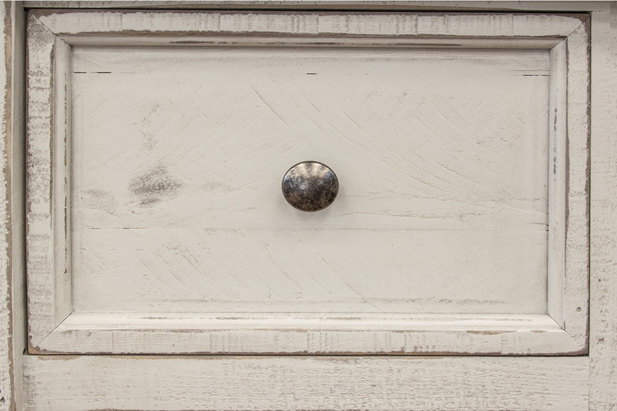 Stone Chest, White, 4 Drawer