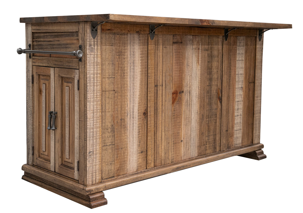 Marquez Kitchen Island, 3 Drawer 6 Doors