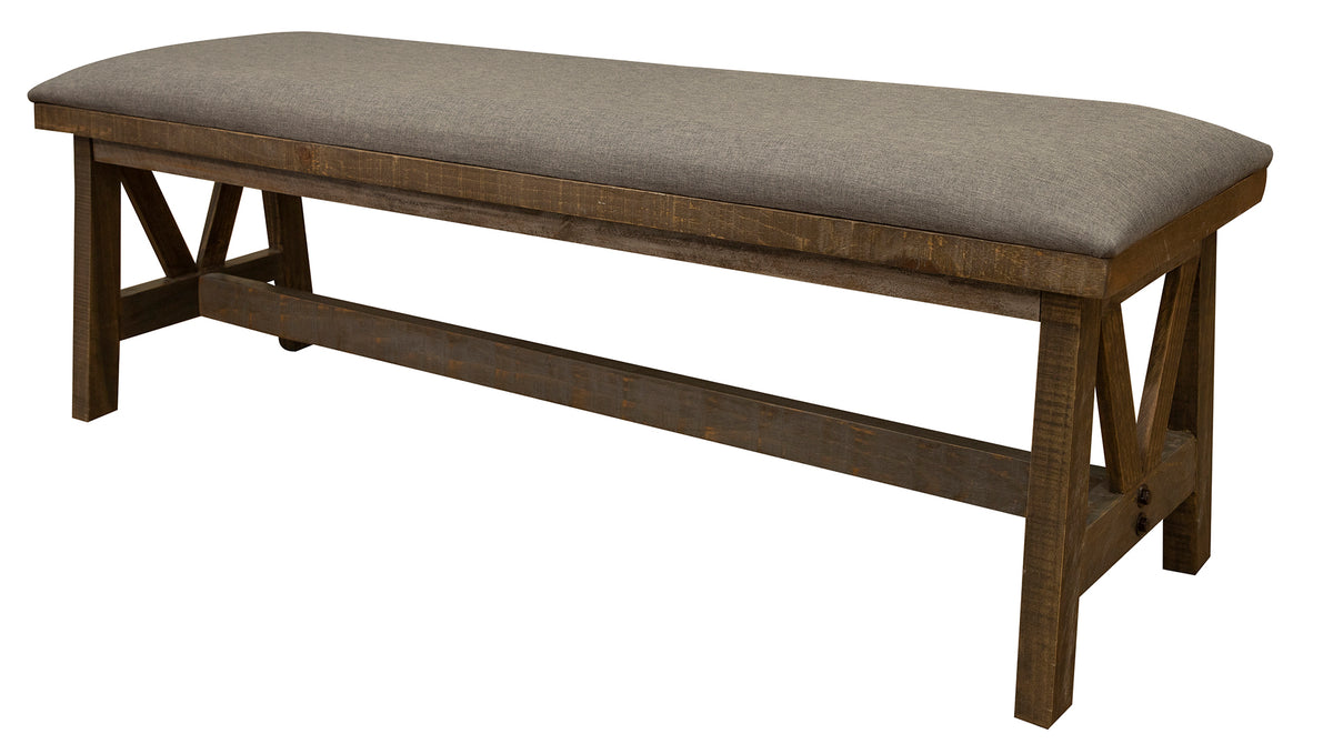 Loft Brown Bench, Multicolor, Wooden bench for bedroom