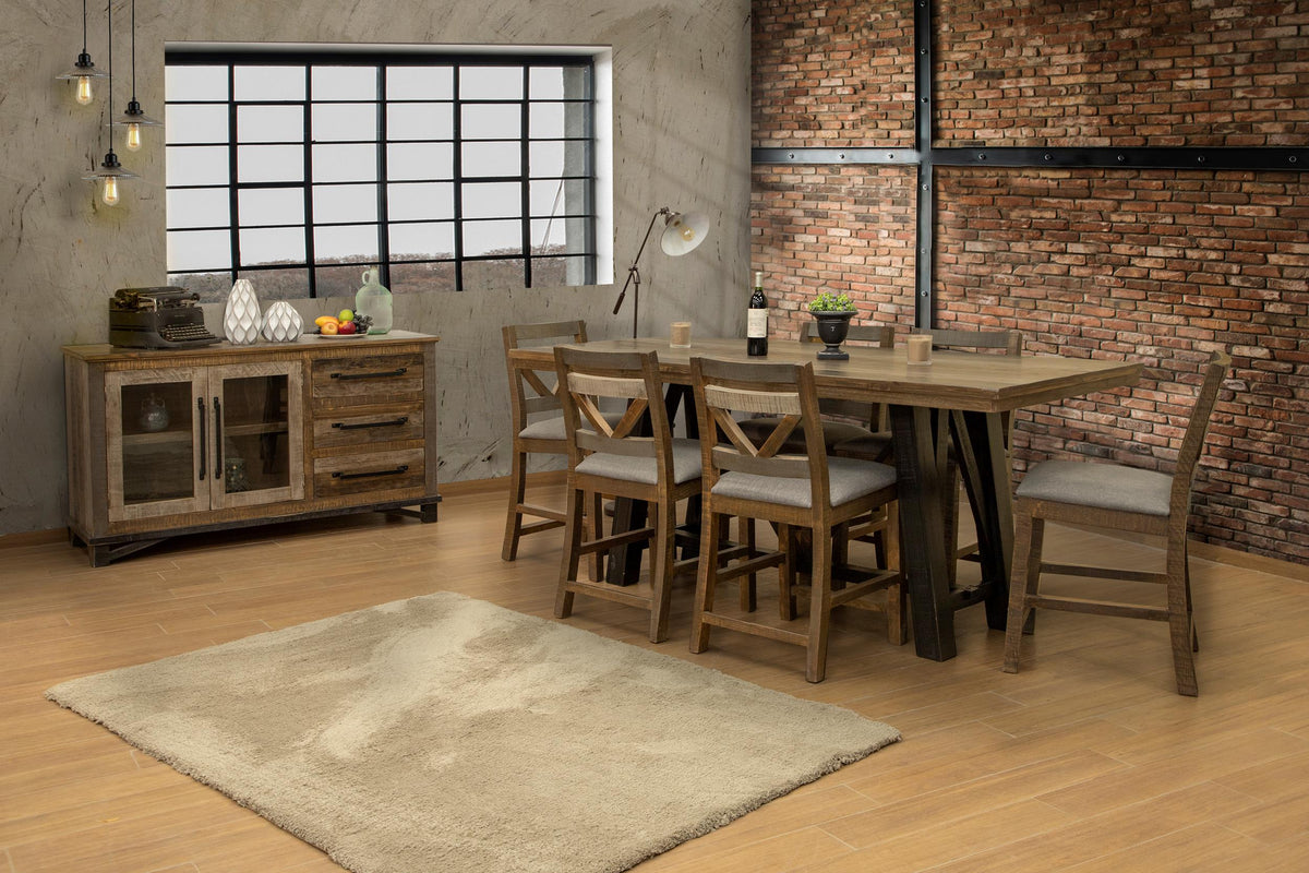 Loft Brown Table, Multicolor, Top