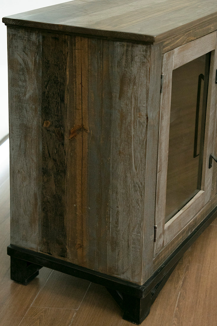 Loft Brown Server, Multicolor, 2 Drawer 2 Doors