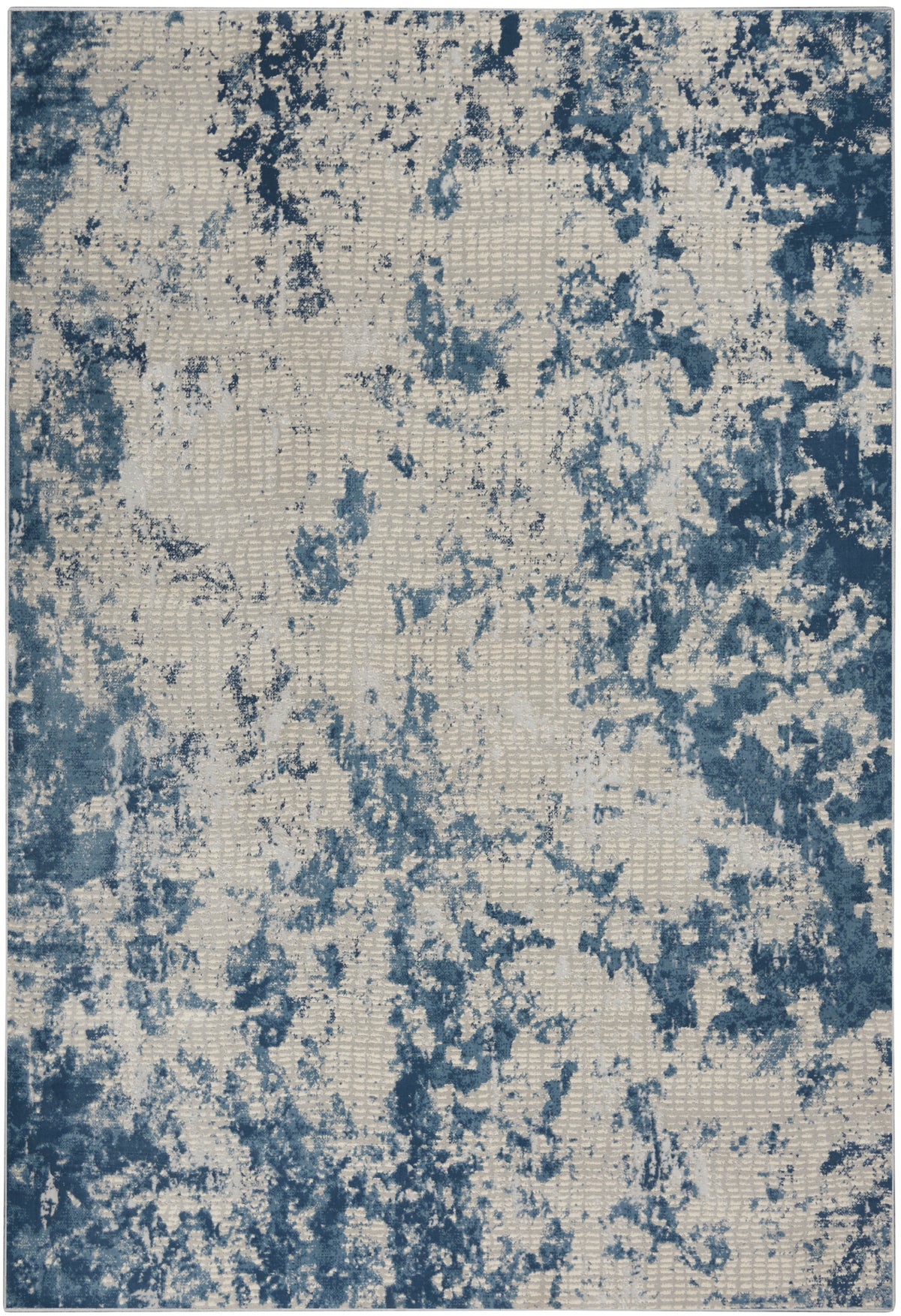 Rustic Textures RUS16 Grey Blue Rug