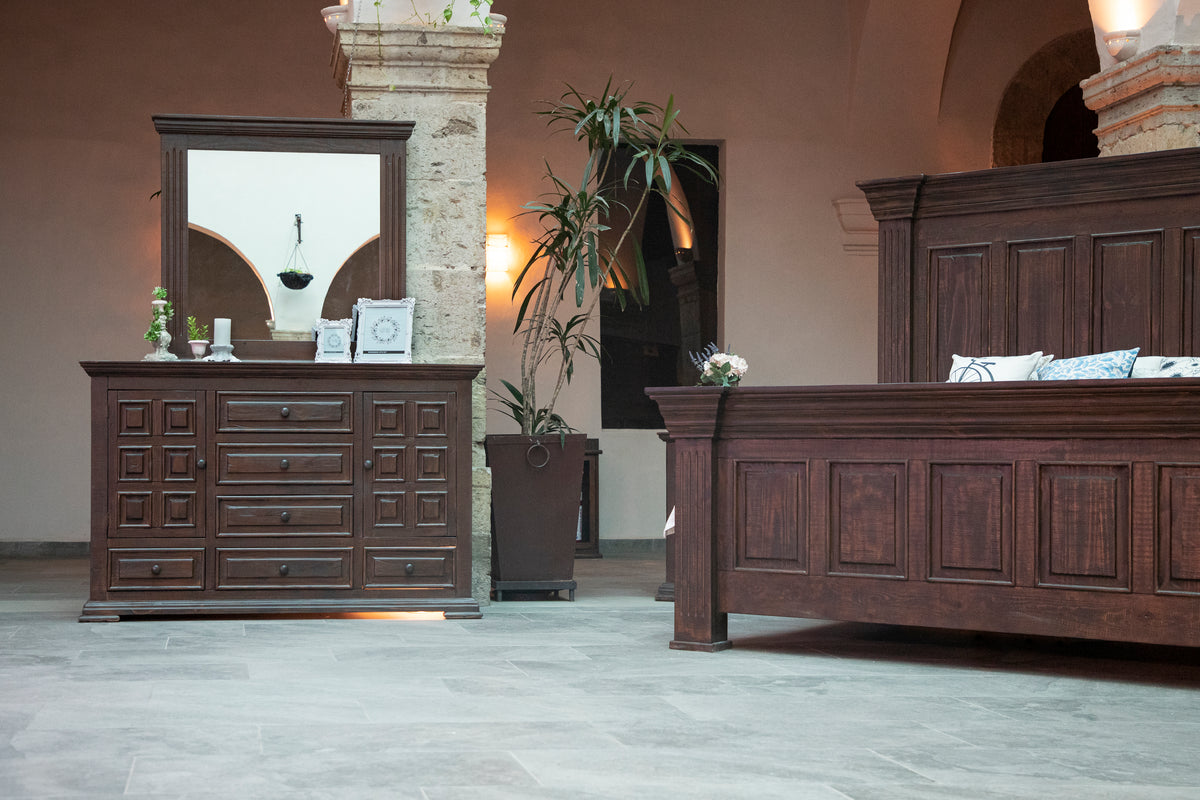 Terra Dresser, Brown, 6 Drawer 2 Doors