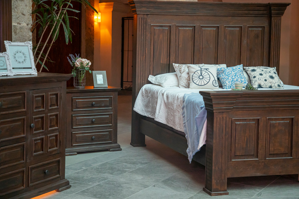 Terra Nightstand, Brown, 3 Drawer