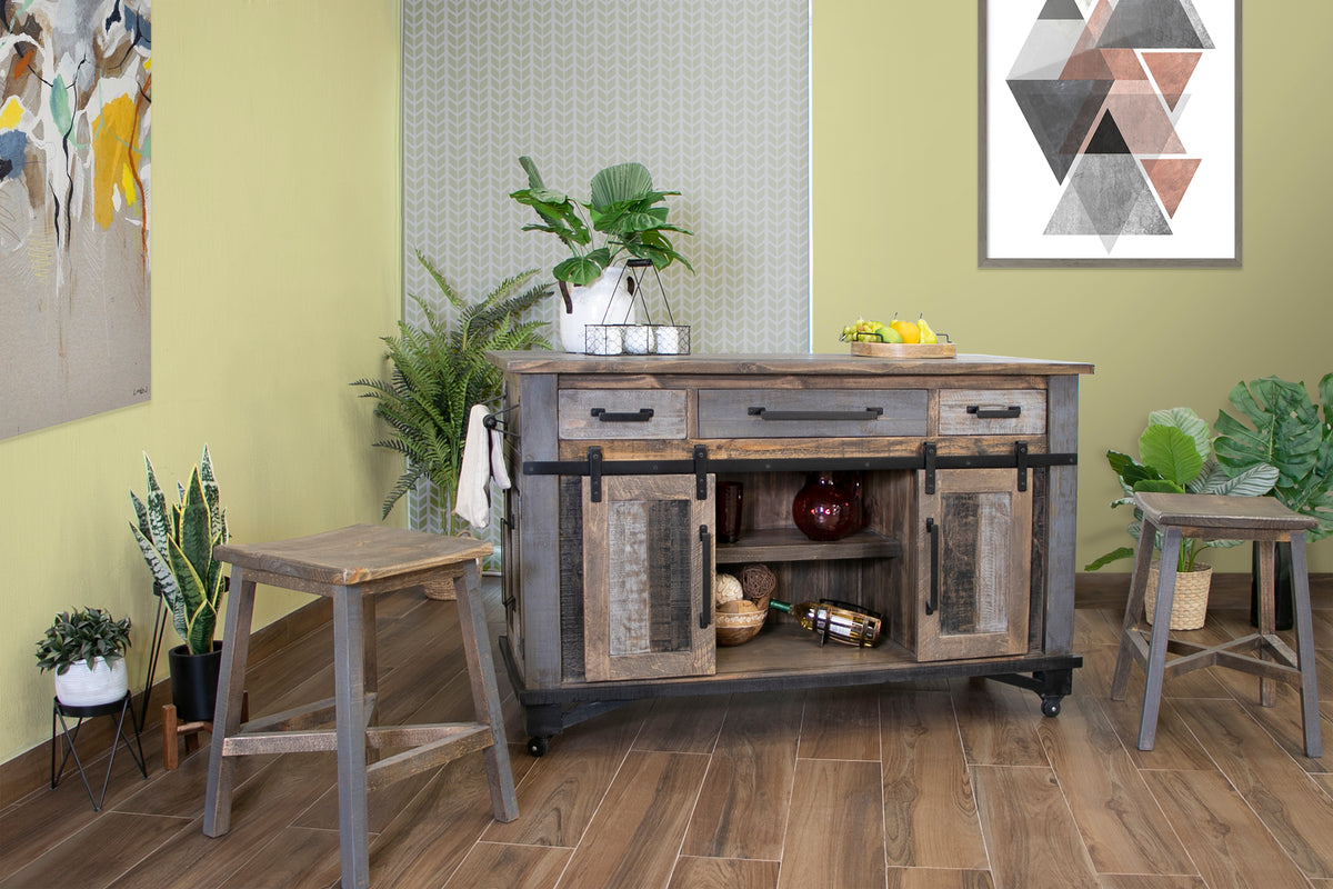 Loft Brown Stool, Multicolor, 30" Wooden