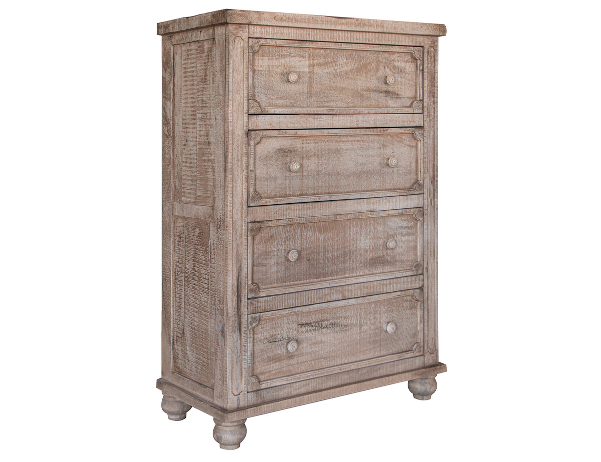 Aruba Chest, Brown, 4 Drawer