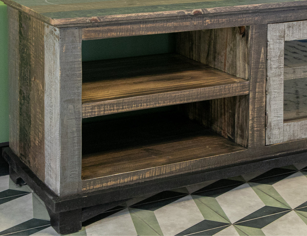 Loft Brown TV Stand, Multicolor, 2 Door 93"