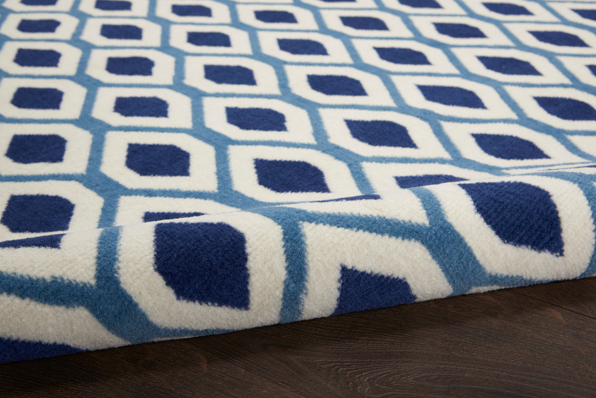 Grafix GRF22 White Navy Rug