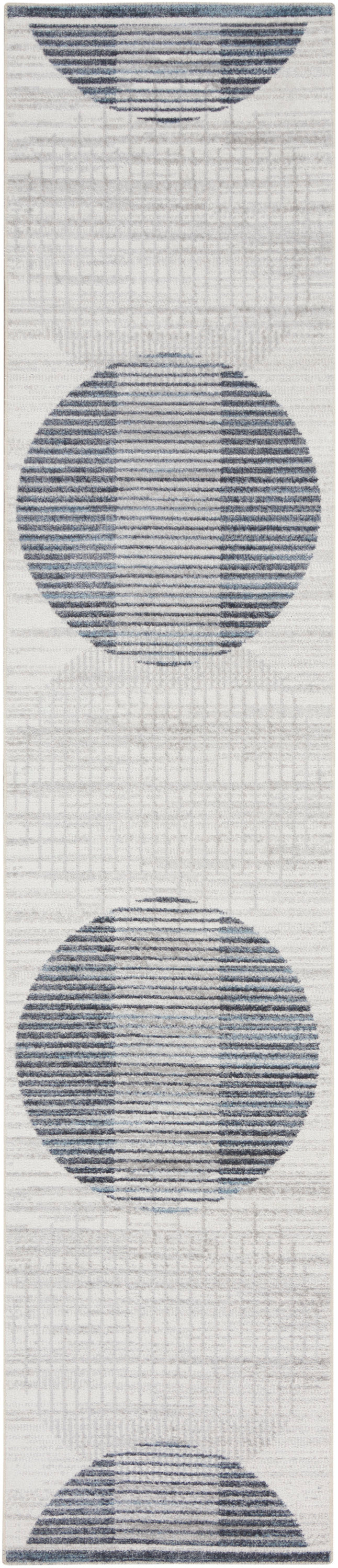 Astra Machine Washable ASW03 Ivory Blue Rug