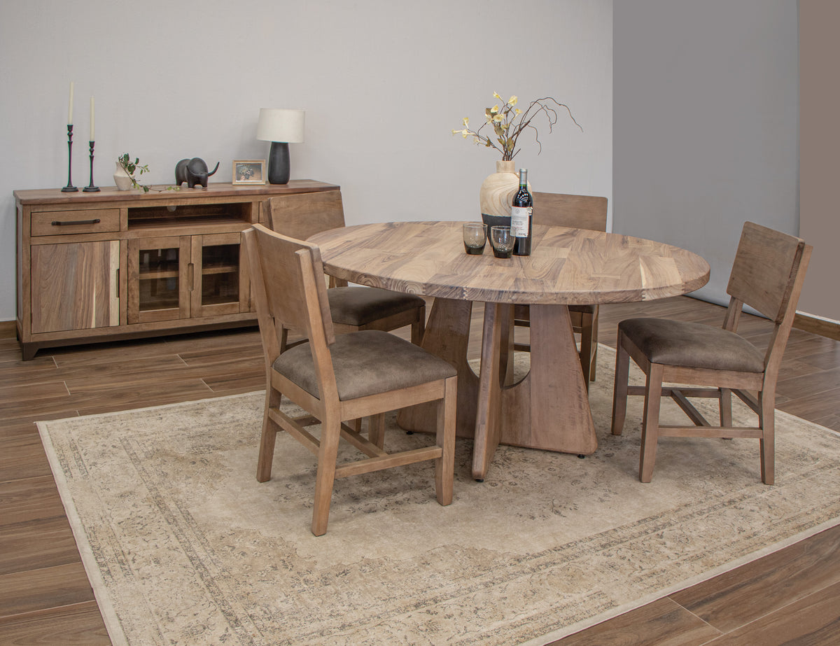 Natural Parota Round Dining Table
