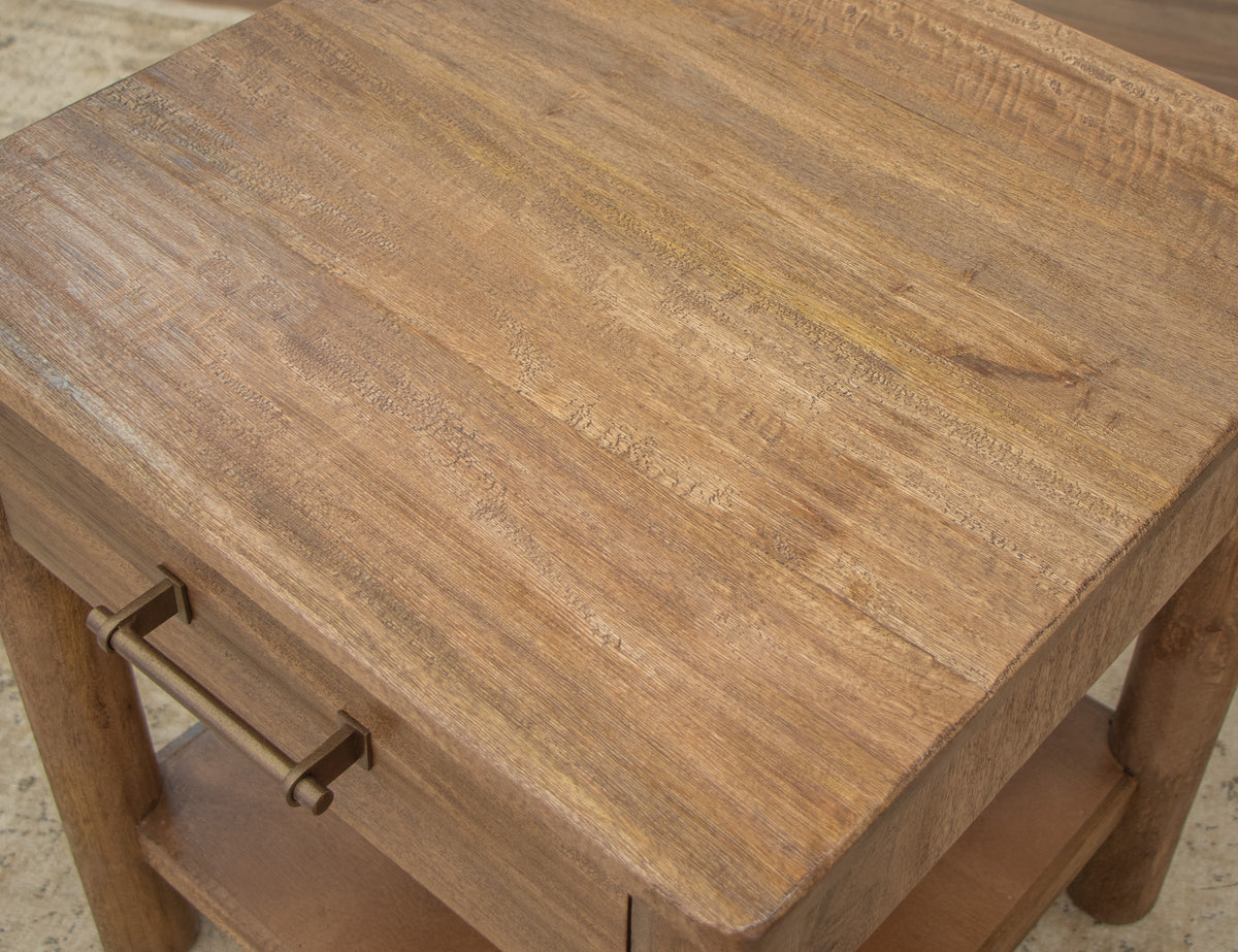 Olimpia Cocktail Table, Brown, 4 Drawer