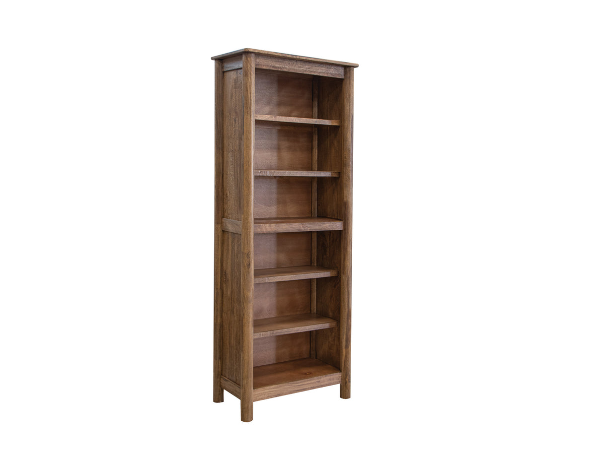 Olimpia Bookcase, Brown, 6 Wooden Shelves