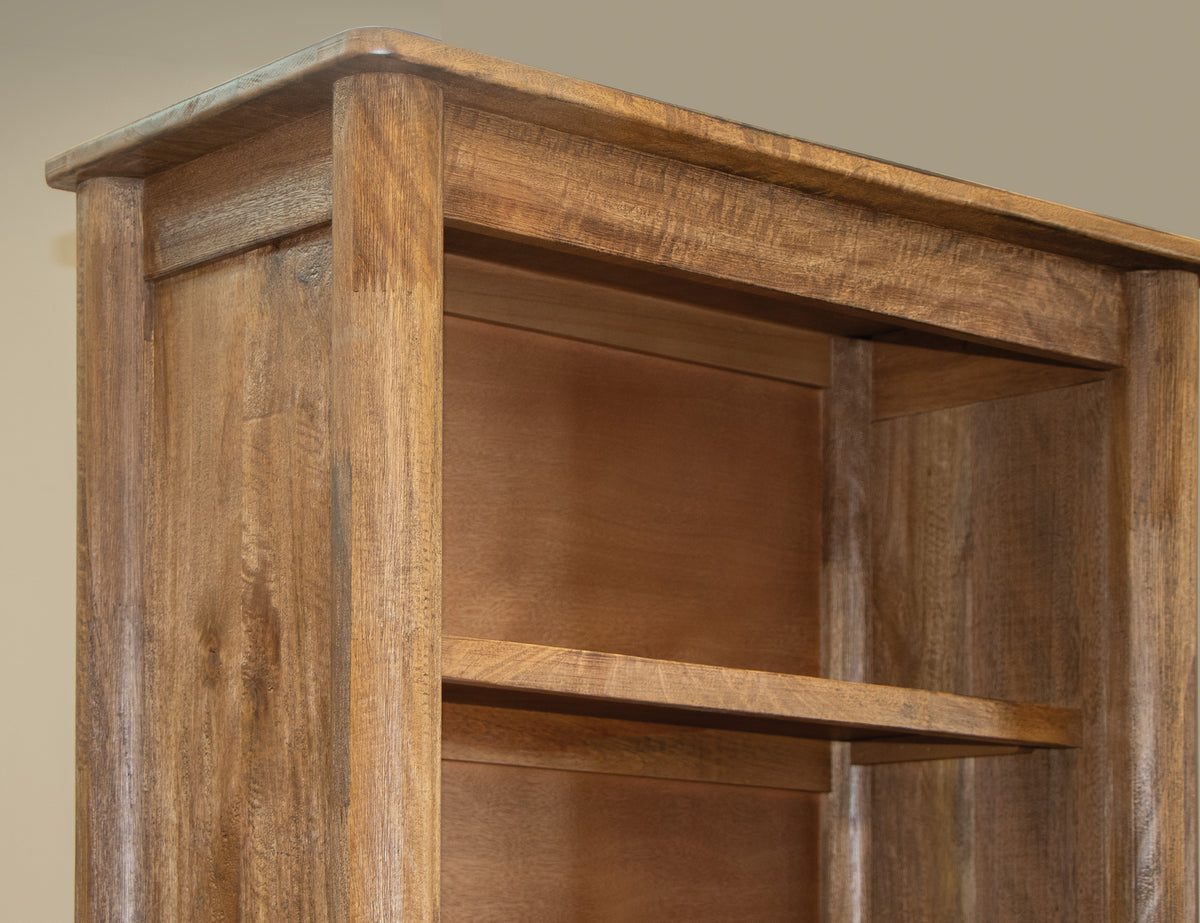 Olimpia Bookcase, Brown, 6 Wooden Shelves
