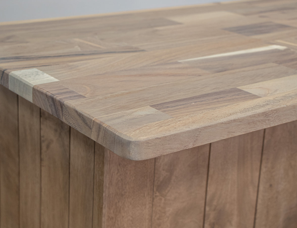 Natural Parota Bar, Brown, 4 Door Wooden
