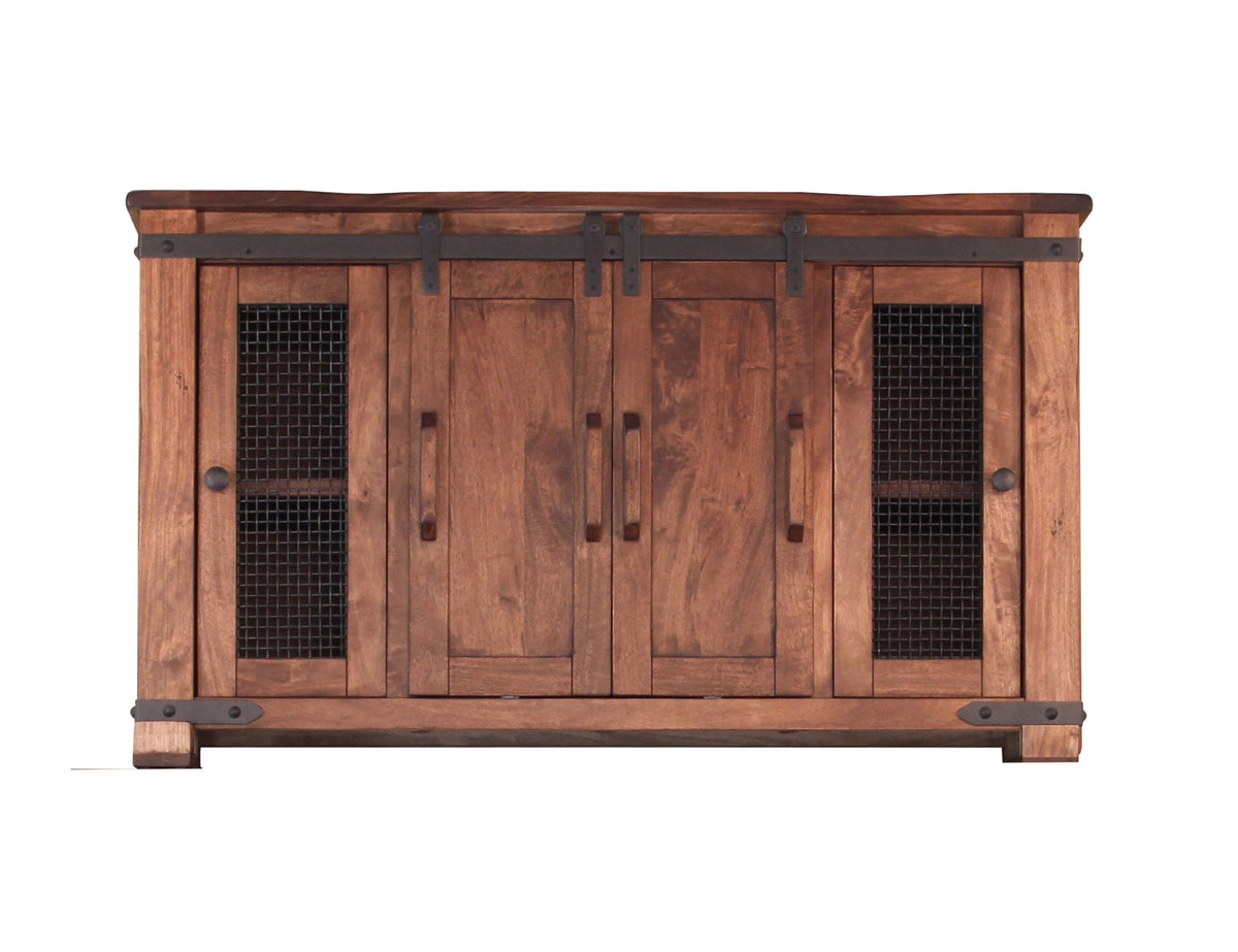 Parota TV Stand, Brown, 4 Doors 60"
