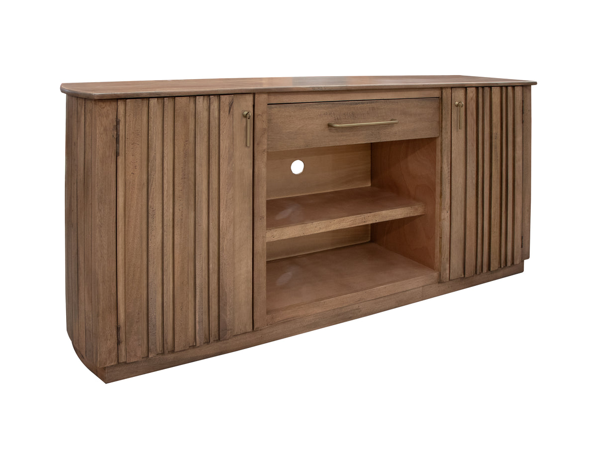Mezquite TV Stand, Brown, 1 Drawer 2 Door