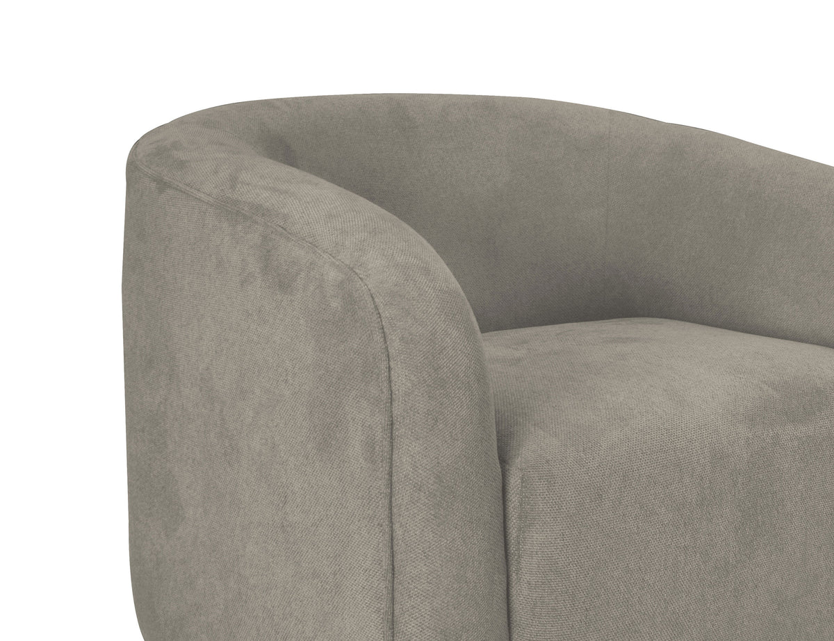 Suomi Armchair, Gray, Wooden Frame & Base - IUP551-ACH-151