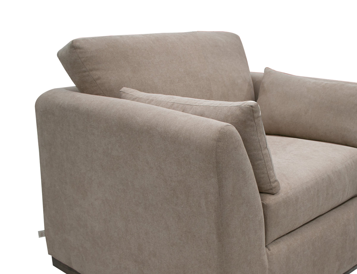 Vallarta Loveseat, Gray, Wooden Frame & Base - IUP882-LOV-151