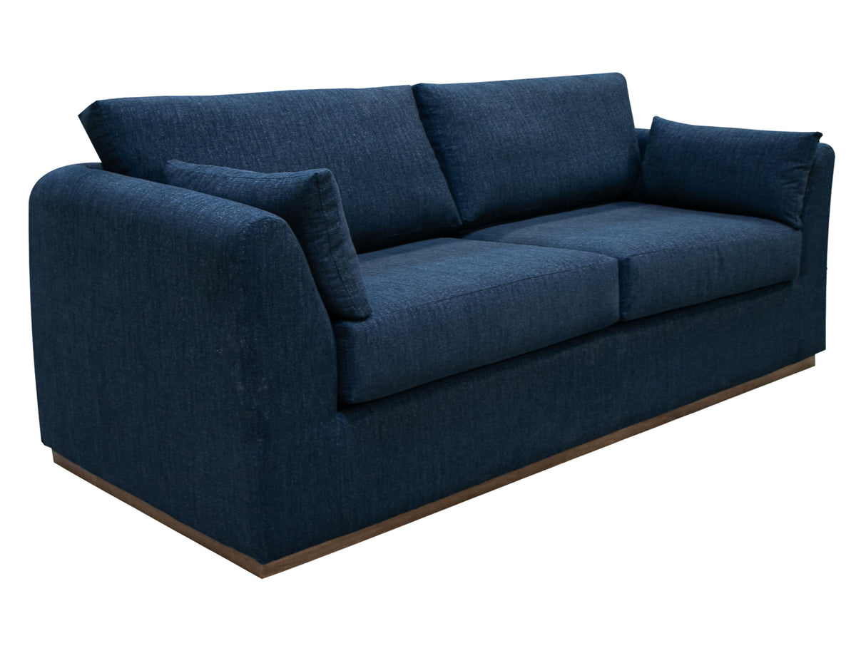 Vallarta Sofa, Blue, Wooden Frame & Base
