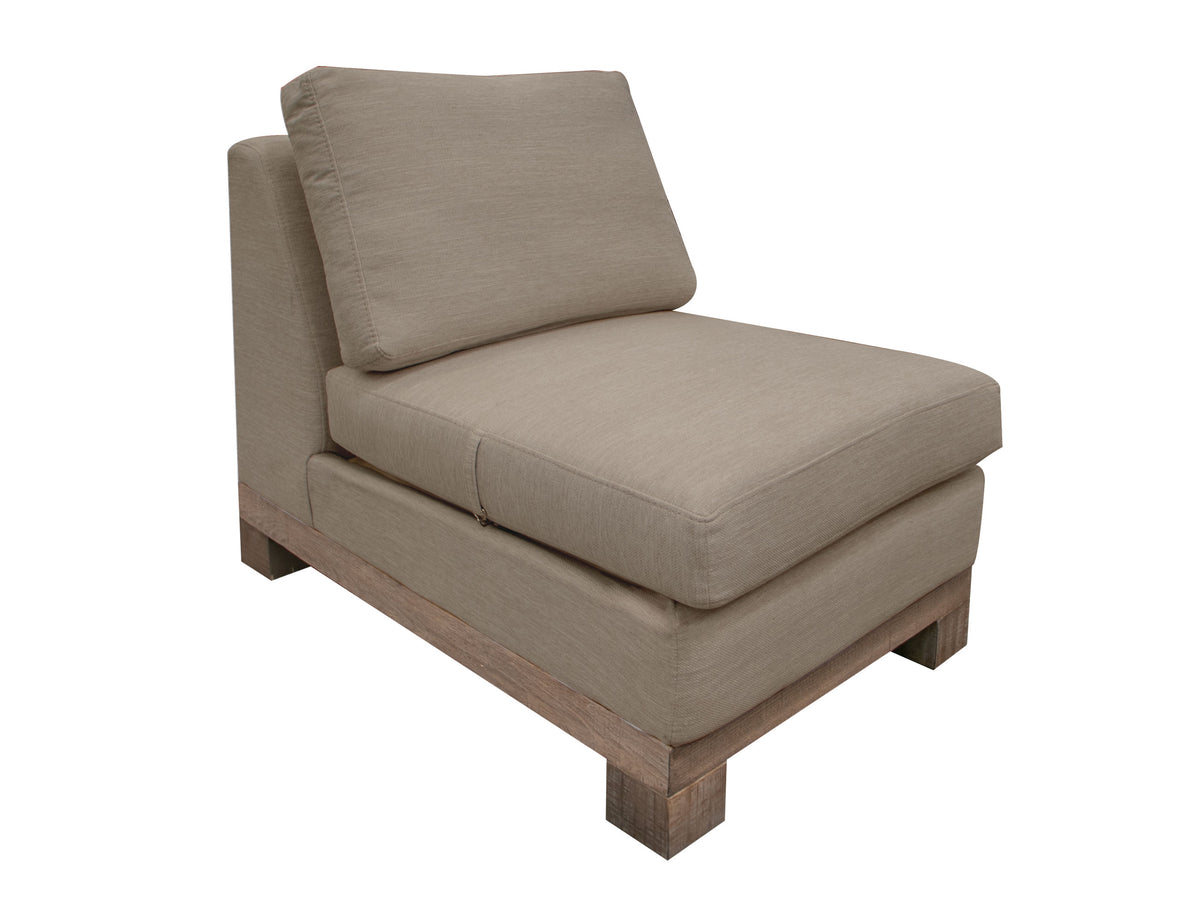 Samba Armless Chair, Brown, Wooden Frame & Base - IUP298-ALC-152