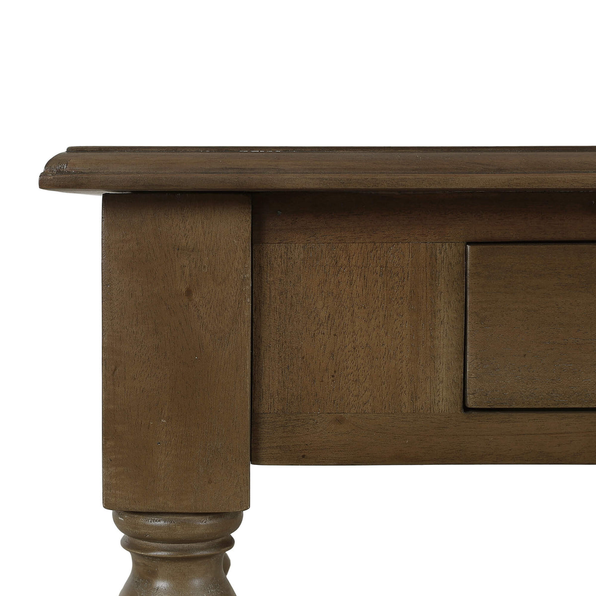 Console Desk w/ Barley Twist Leg in Straw Wash