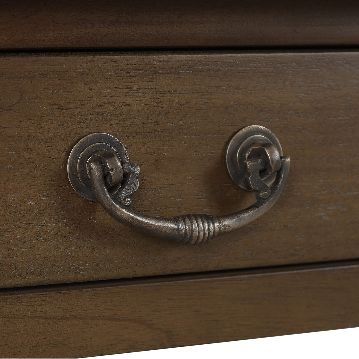 Console Desk w/ Barley Twist Leg in Straw Wash