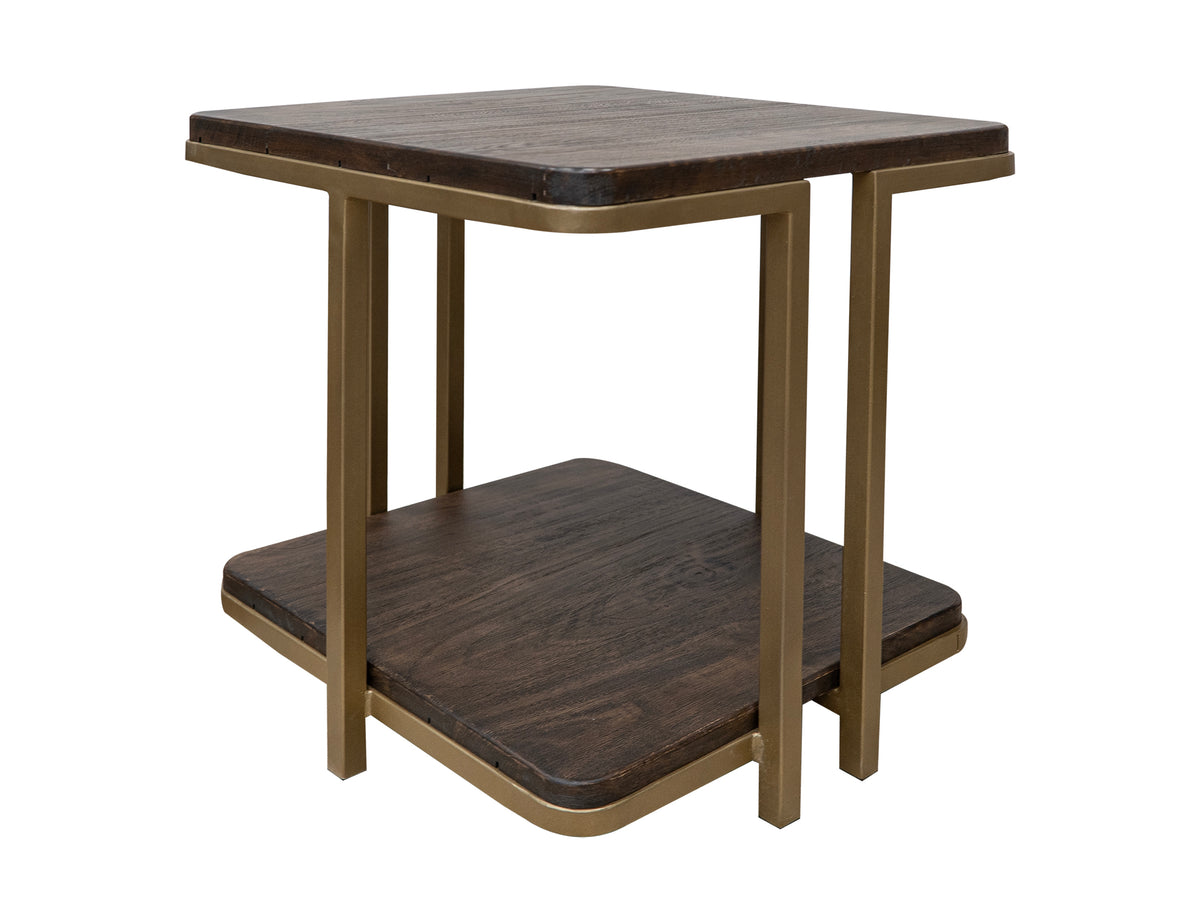 Onix End Table, Metal Base