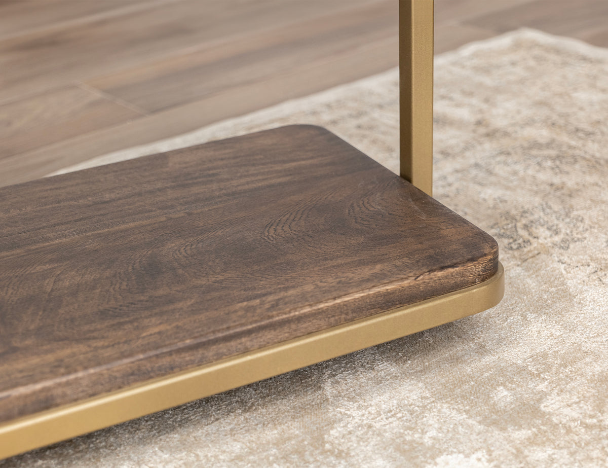 Onix Sofa Table, Metal Base
