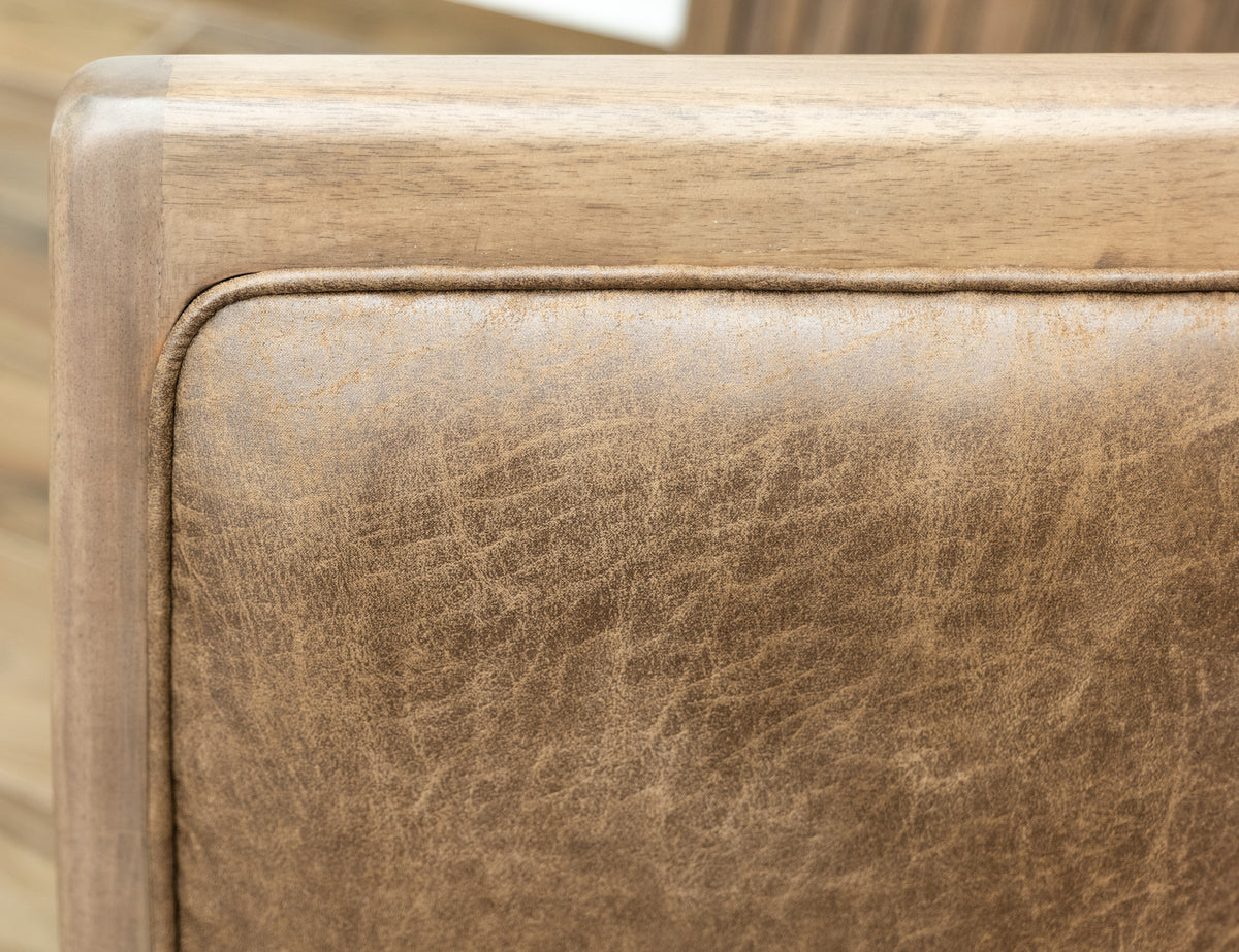 Mezquite Upholstered Chair, Brown, Wooden Chair - IFD6621CHU