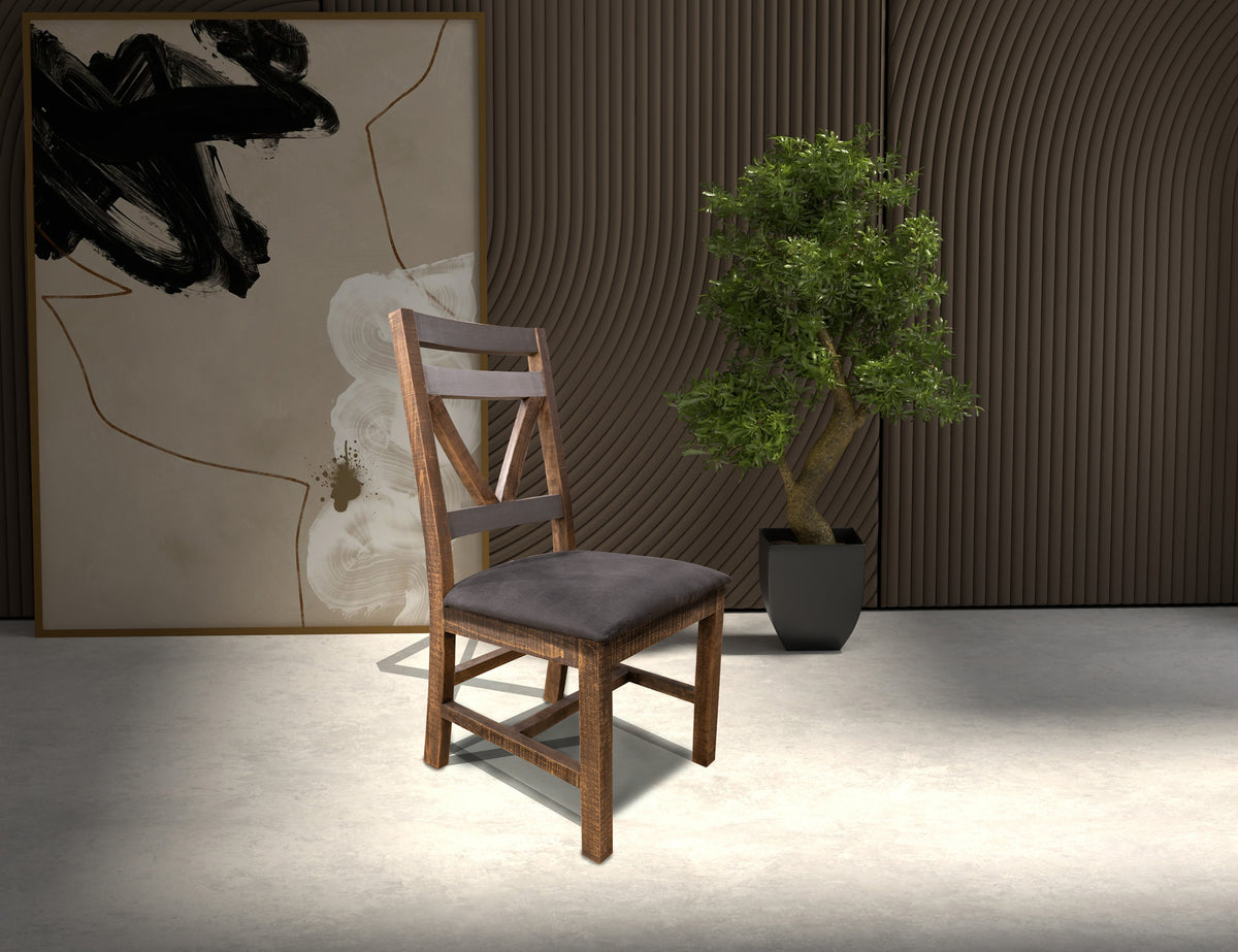 Loft Brown Chair, Multicolor, Wooden - IFD6443CHR