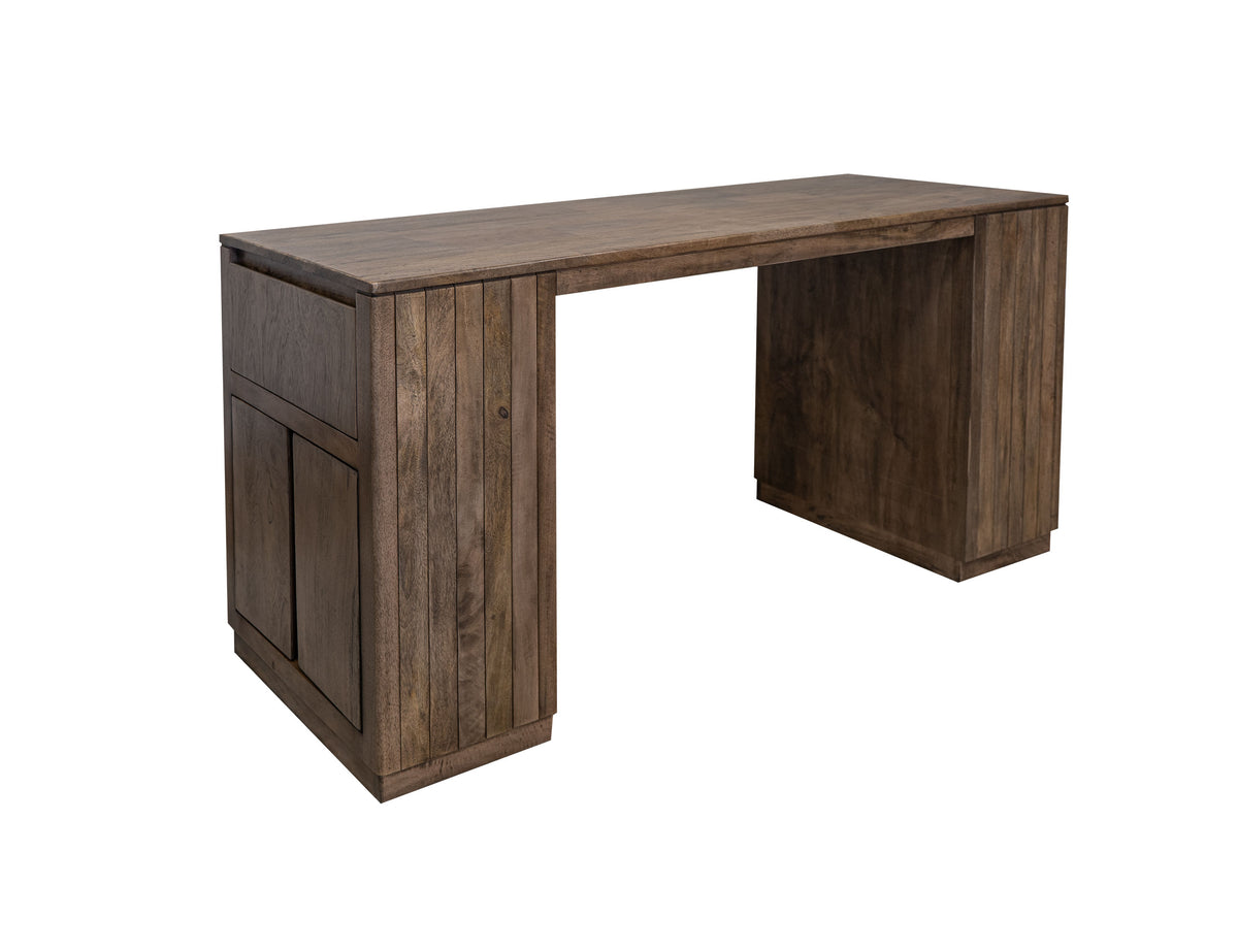 Mezquite Kitchen Island, Brown, 2 Drawer 4 Door