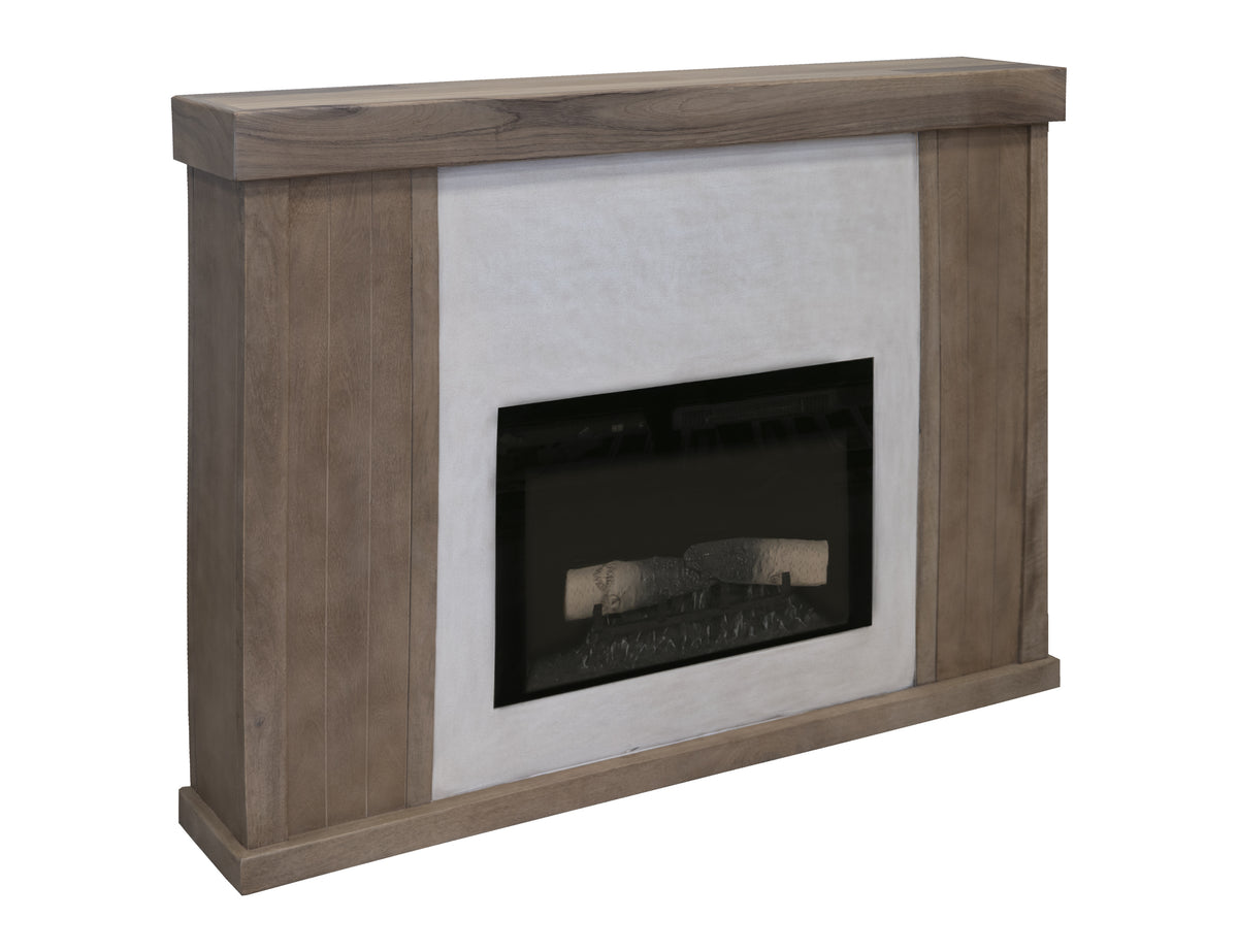 Natural Parota TV Stand, Brown, Fireplace Console