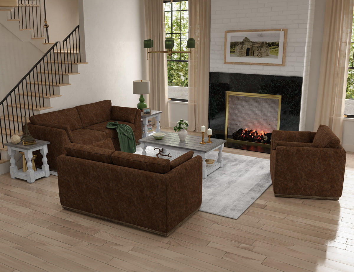 Vallarta Armchair, Brown, Wooden Frame & Base - IUP882-ACH-212