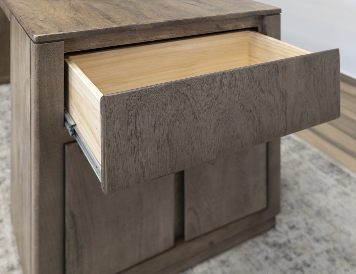 Mezquite Kitchen Island, Brown, 2 Drawer 4 Door