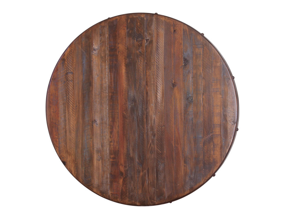 Antique Bistro Table Barrel Design