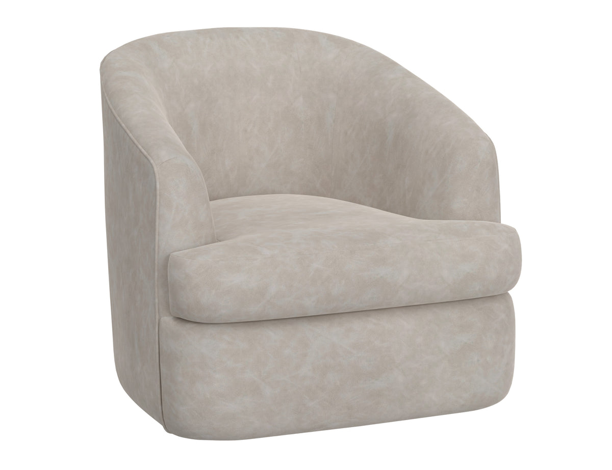 Tumbi Armchair, Gray, Wooden Frame & Metal Base, 360 Degree Swivel Accent Chair - IUP854-ACH-210
