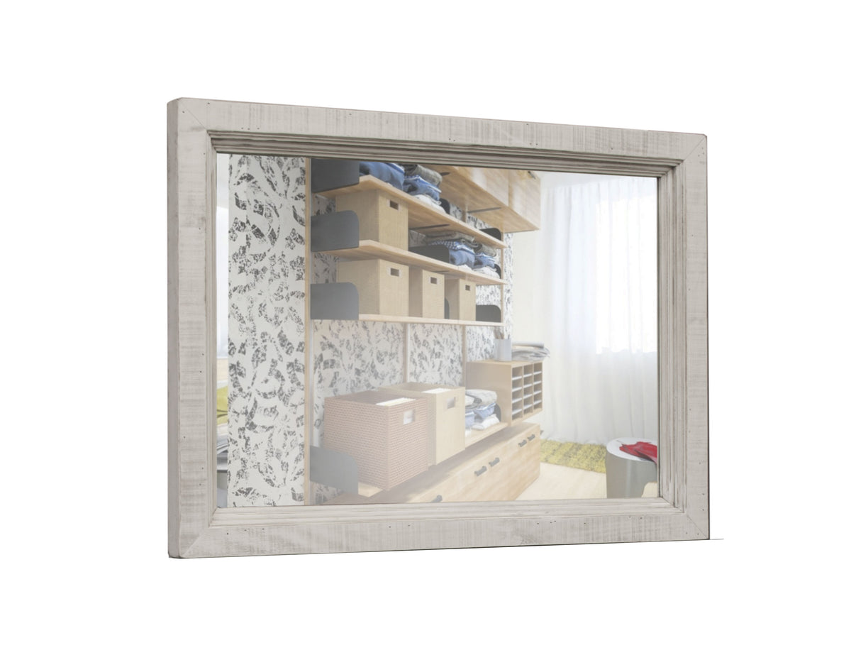 Stone Mirror, White