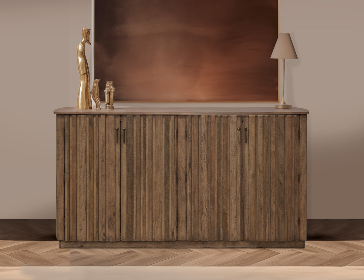 Mezquite Console, Brown, 4 Door