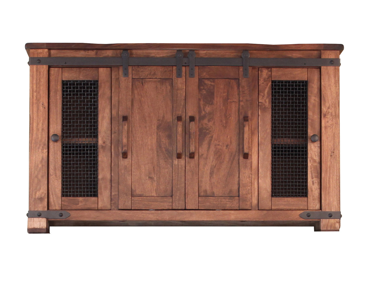 Parota TV Stand, Brown, 4 Doors 60"