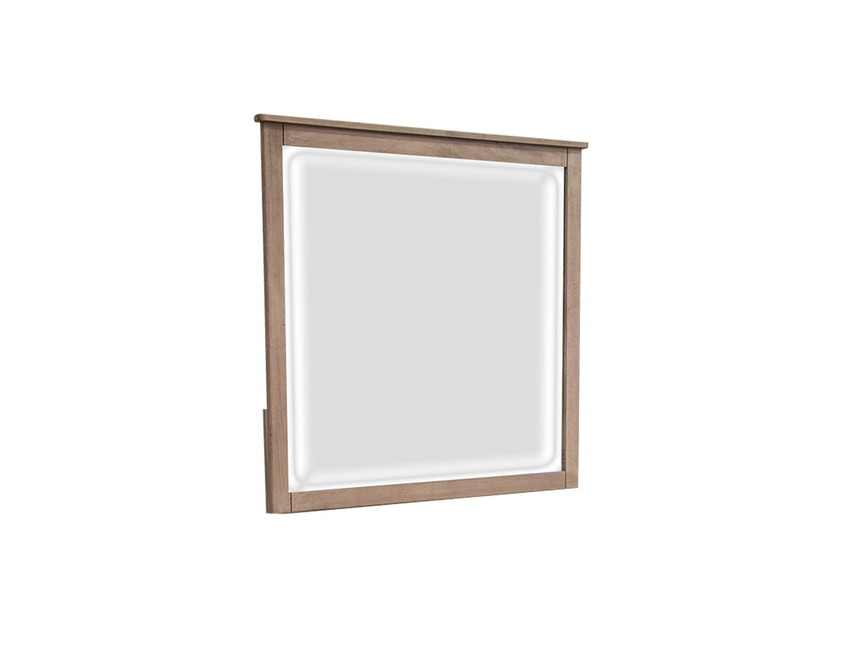 Natural Parota Mirror, Brown