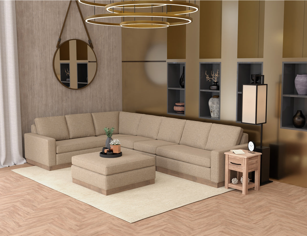 Georgia Armless Chair, Brown, Wooden Frame & Base - IUP722-ALC-152