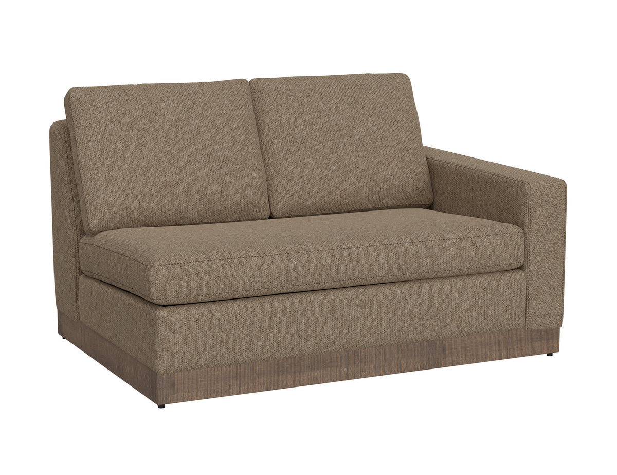 Georgia Loveseat, Brown, Wooden Frame & Base, Sectional Right-Arm - IUP722-LOV-RT-152