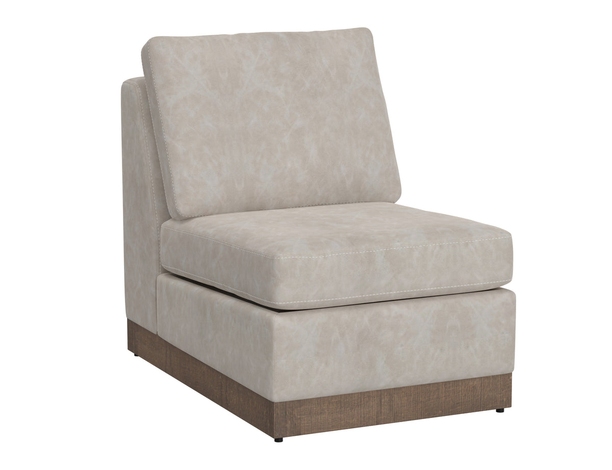 Georgia Armless Chair, Gray, Wooden Frame & Base - IUP722-ALC-210