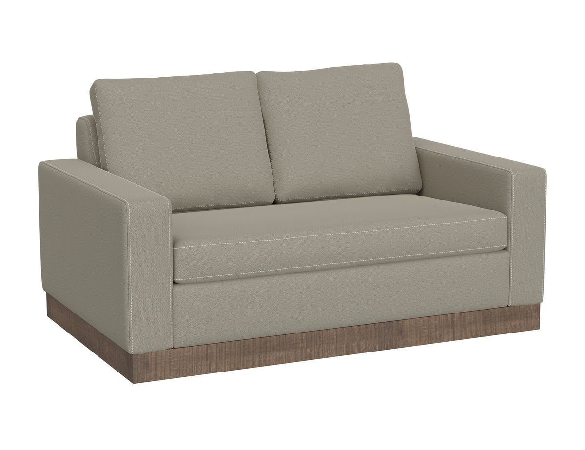 Georgia Loveseat, Gray, Wooden Frame & Base - IUP722-LOV-151