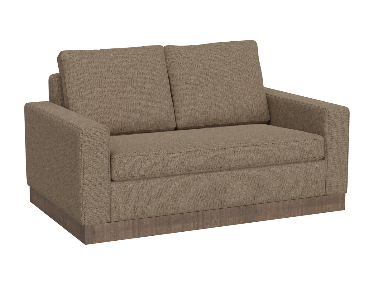 Georgia Loveseat, Brown, Wooden Frame & Base - IUP722-LOV-152