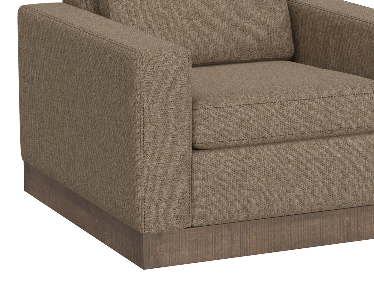 Georgia Armchair, Brown, Wooden Frame & Base - IUP722-ACH-152
