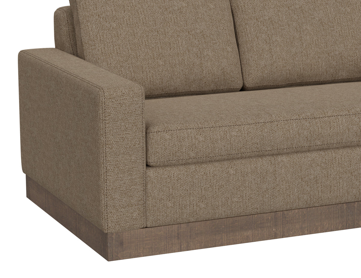 Georgia Loveseat, Brown, Wooden Frame & Base - IUP722-LOV-152