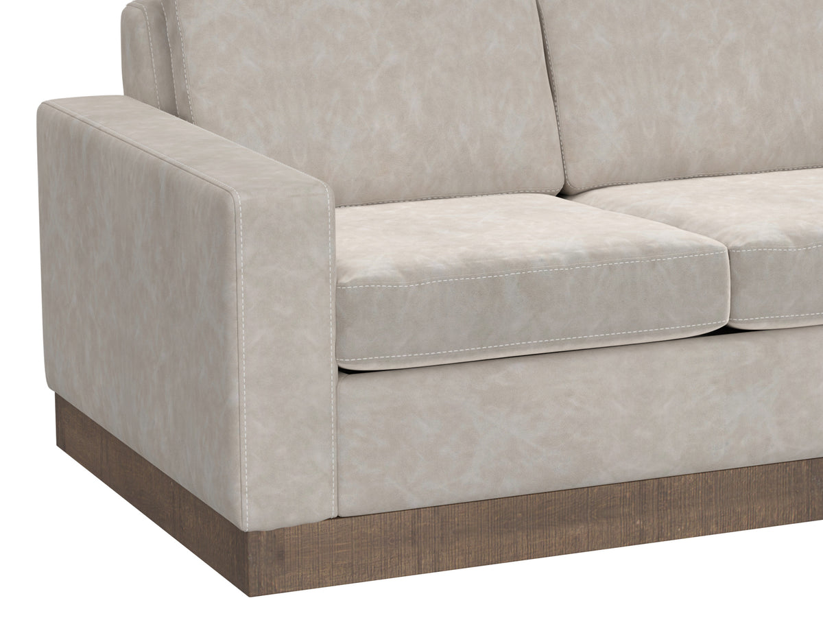 Georgia Loveseat, Gray, Wooden Frame & Base - IUP722-LOV-210