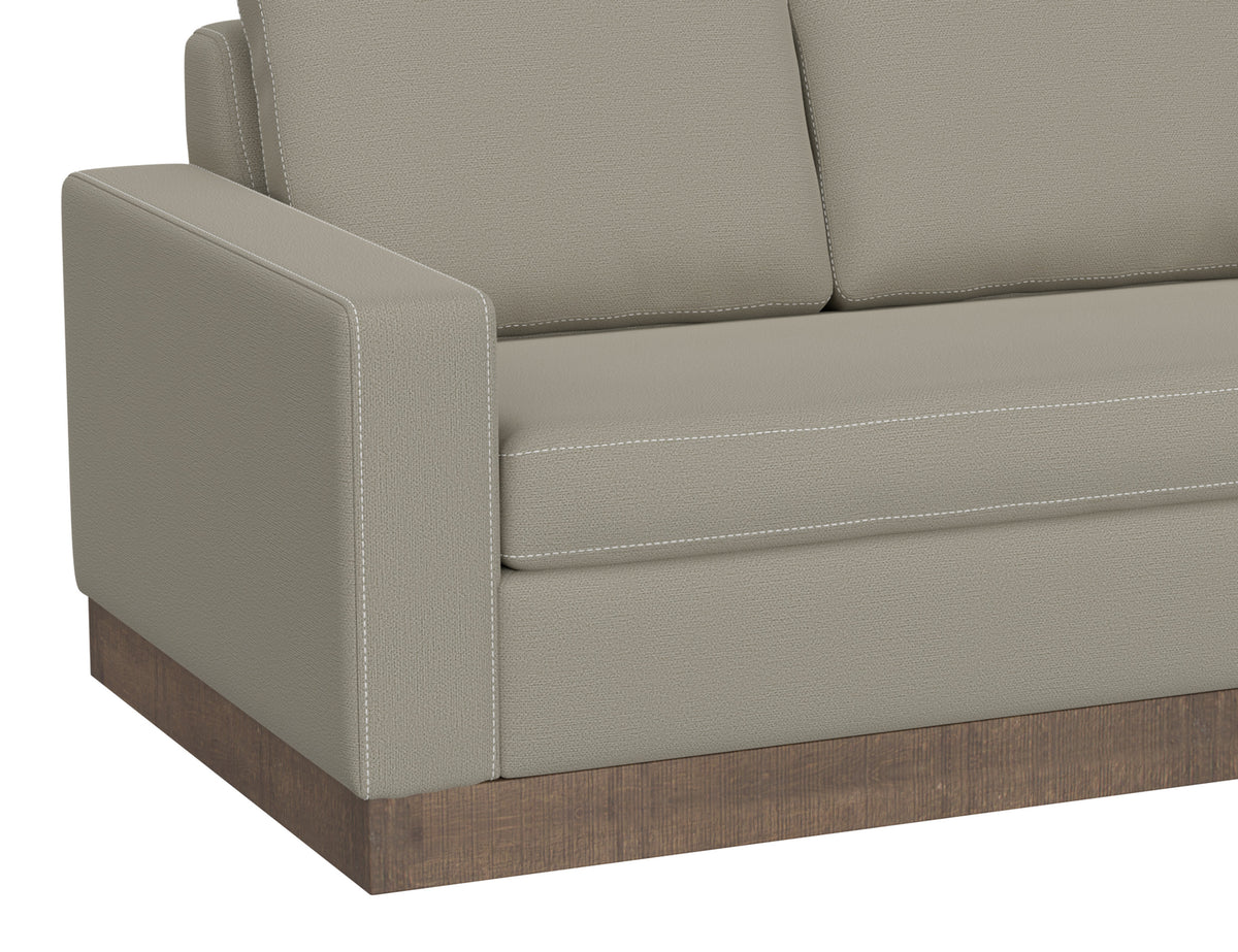 Georgia Sofa, Gray, Wooden Frame & Base - IUP722-SOF-151