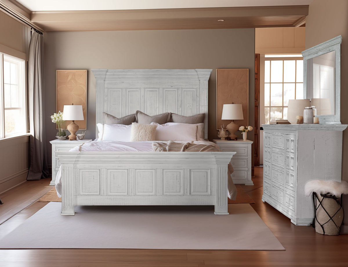 Terra White California King Bed